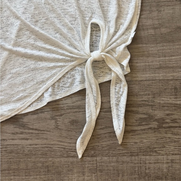 New Lululemon Athletica WhiteTie-Front Long Sleeve Top Size 4 - Picture 4 of 6